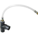 Extensión de goma en forma de T con ventilación. 1