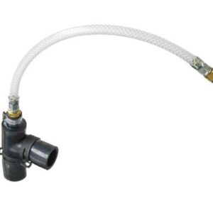 Extensión de goma en forma de T con ventilación.